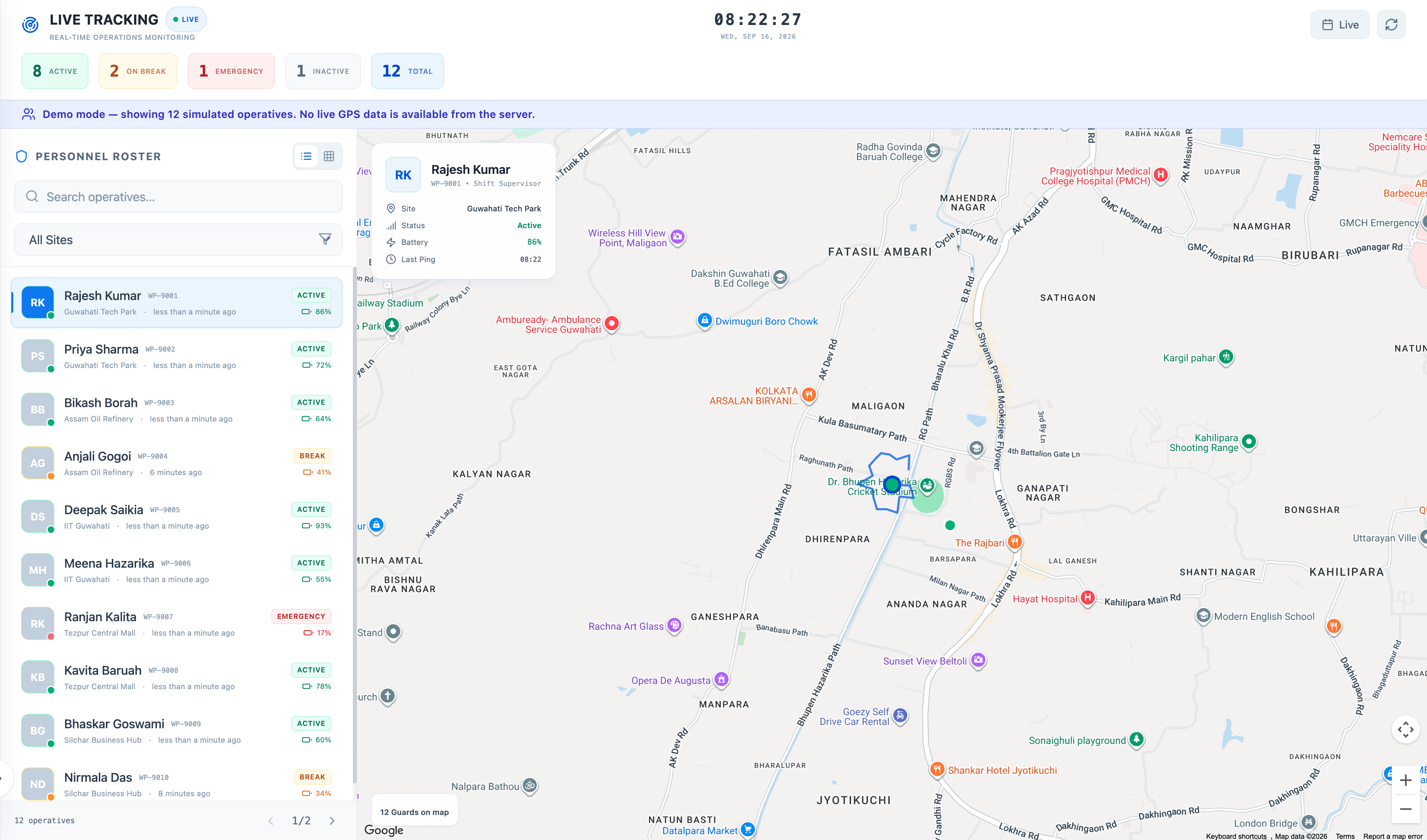 Live Map Tracking